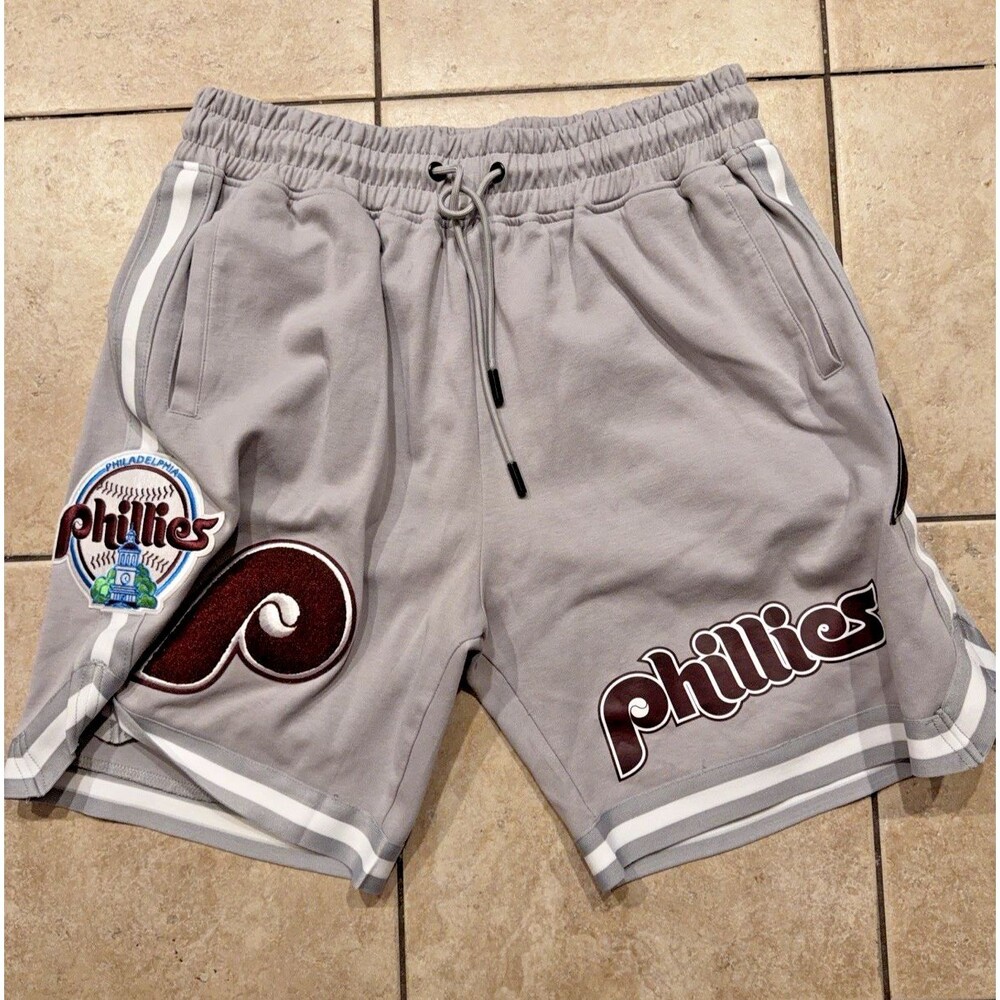 Philadelphia Phillies Shorts Mens XXL Grey Pro Standard Cotton Stretch